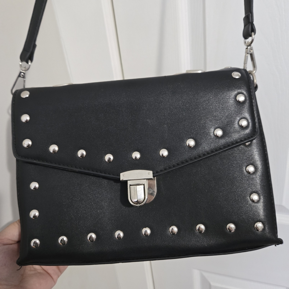 Black Studded Women's Bag